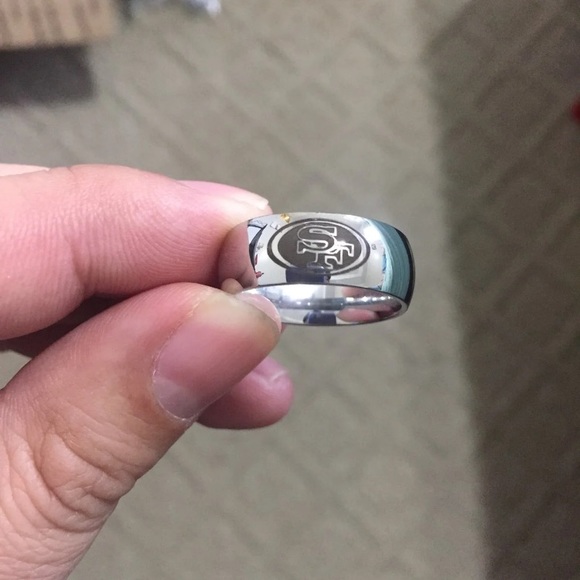 San Francisco 49ers Silver Ring - Picture 2 of 3
